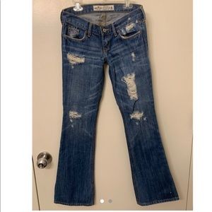 low rise bootcut jeans